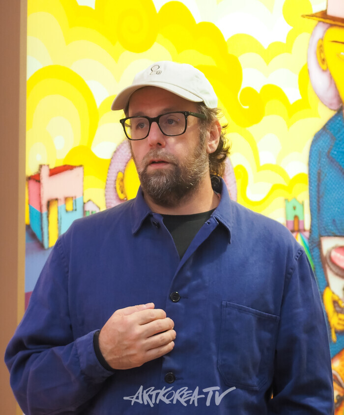 브라질 기반 듀오 오스제미오스(OSGEMEOS) 개인전 '꿈의 포털' 기자간담회(구스타보와 옥타비오 판돌프) 2024.11.05 사진 ⓒ아트코리아방송 이용선 기자​