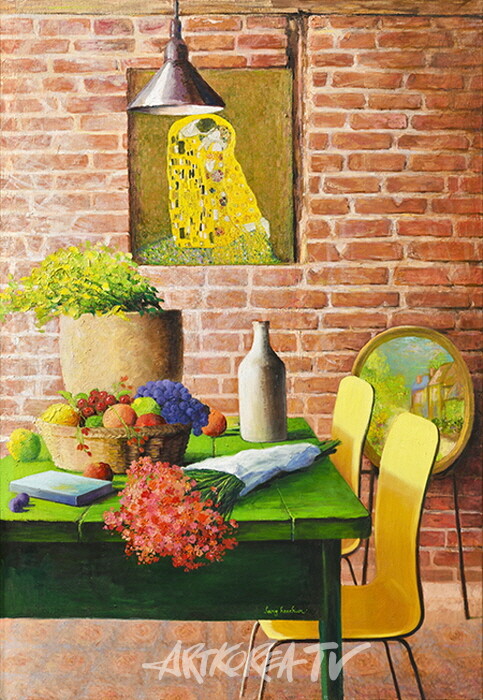 행복이 머무는곳 116.8x80.3cm(50P)_Oil on canvas_2015