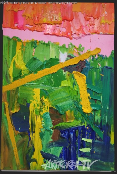 정재철, Middle ground, oil on canvas, 194x130cm (120F), 2024-3