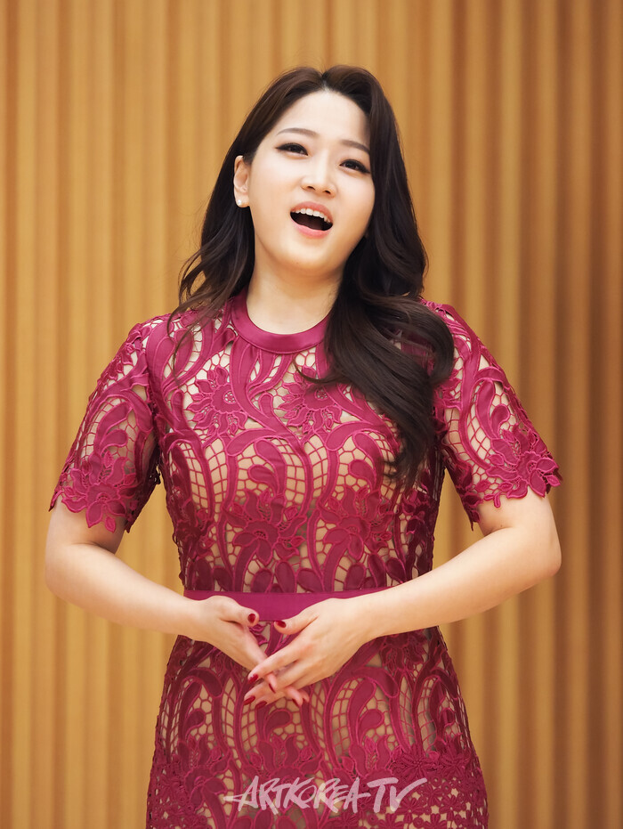 서울시오페라단 '라보엠' 기자간담회(무제타 역 소프라노 김유미). 2024.11.07 사진 ⓒ아트코리아방송 이용선 기자​