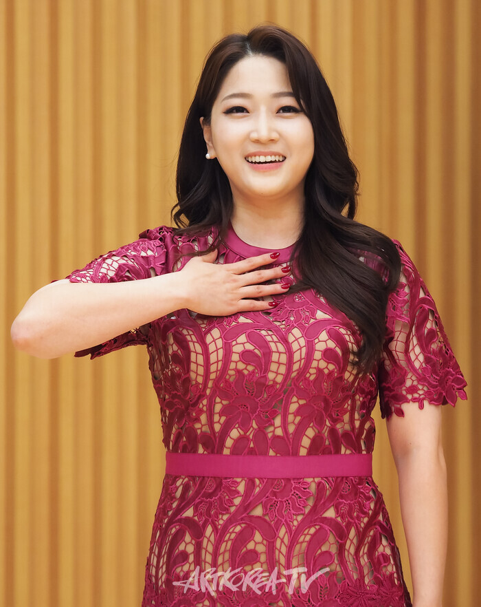 서울시오페라단 '라보엠' 기자간담회(무제타 역 소프라노 김유미). 2024.11.07 사진 ⓒ아트코리아방송 이용선 기자​