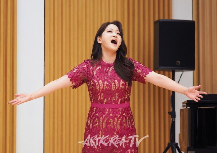 서울시오페라단 '라보엠' 기자간담회(무제타 역 소프라노 김유미). 2024.11.07 사진 ⓒ아트코리아방송 이용선 기자​