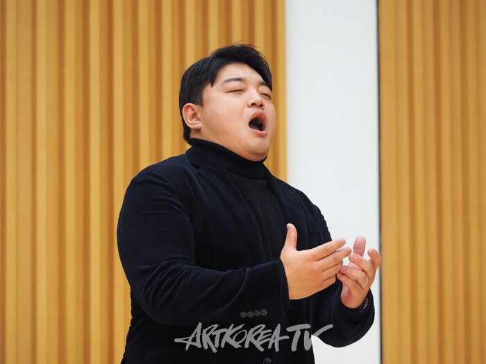 서울시오페라단 '라보엠' 기자간담회(로돌프 역 터너 김정훈). 2024.11.07 사진 ⓒ아트코리아방송 이용선 기자​