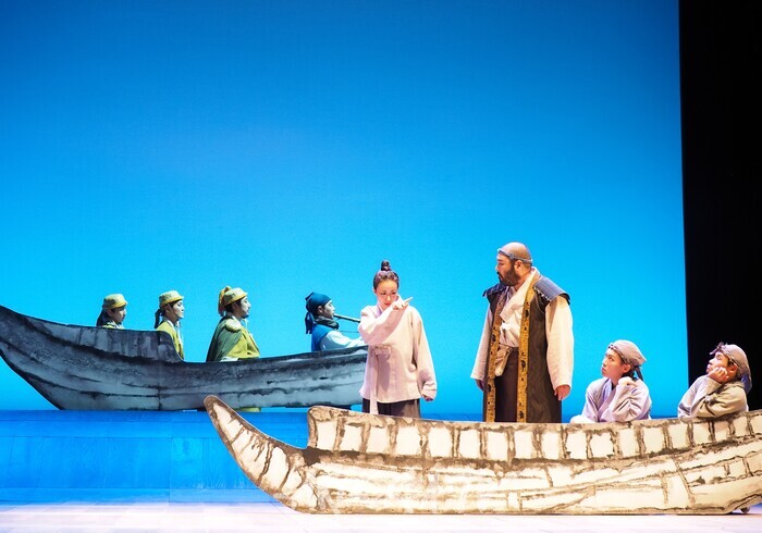 연극 '퉁소소리' 전막 프레스콜(옥영 역 정새별) 2024.11.11 사진 ⓒ아트코리아방송 이용선 기자​