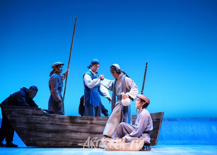 연극 '퉁소소리' 전막 프레스콜. 2024.11.11 사진 ⓒ아트코리아방송 이용선 기자​