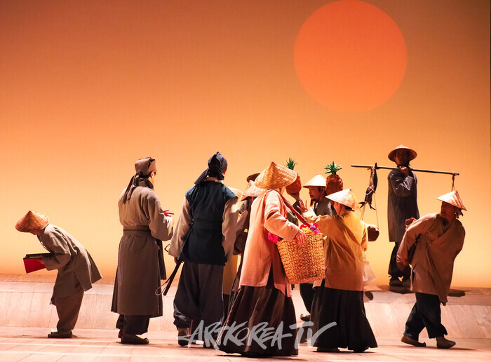 연극 '퉁소소리' 전막 프레스콜. 2024.11.11 사진 ⓒ아트코리아방송 이용선 기자​