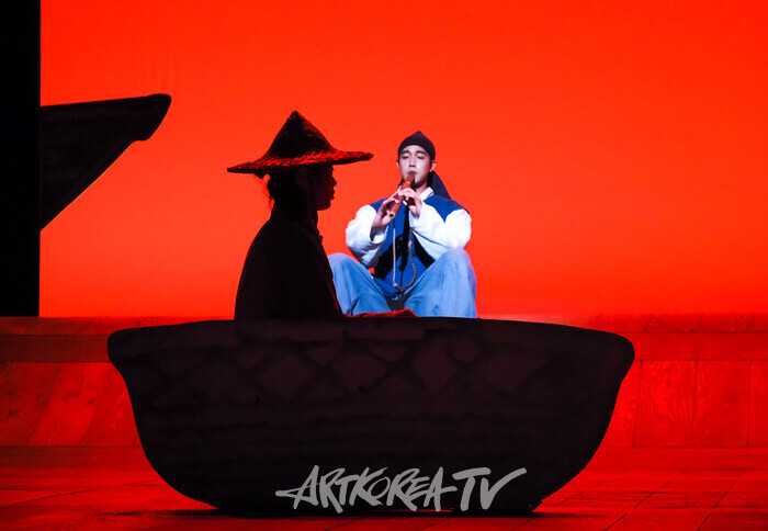 연극 '퉁소소리' 전막 프레스콜(최척 역 박영민) 2024.11.11 사진 ⓒ아트코리아방송 이용선 기자​