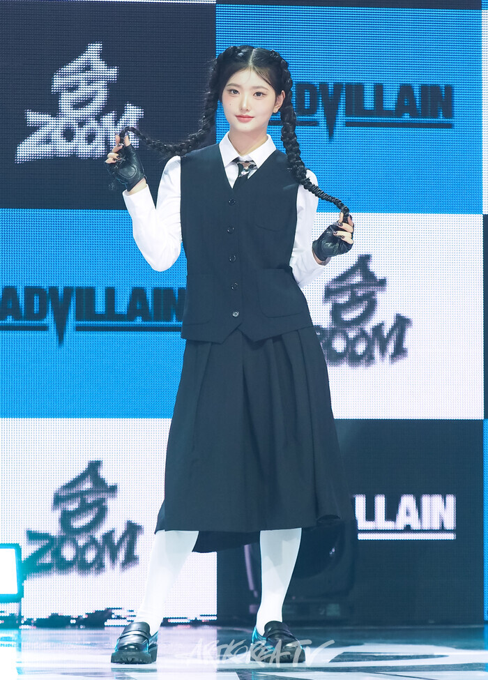 배드빌런 디지털 싱글 '숨'(ZOOM) 발매 기념 쇼케이스(켈리). 2024.11.19 사진 ⓒ아트코리아방송 이용선 기자​