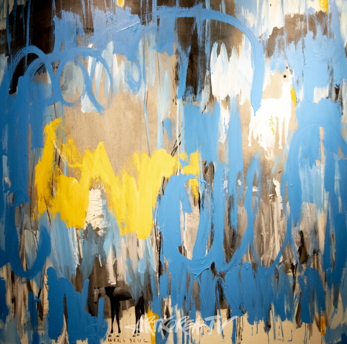 UTOPIA MEDITATION 캔버스에 아크릴 140×140cm 2023