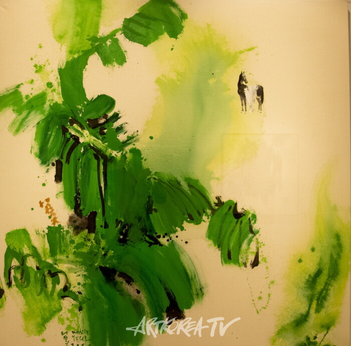 UTOPIA MEDITATION 캔버스에 아크릴 140×140cm 2024 (3)