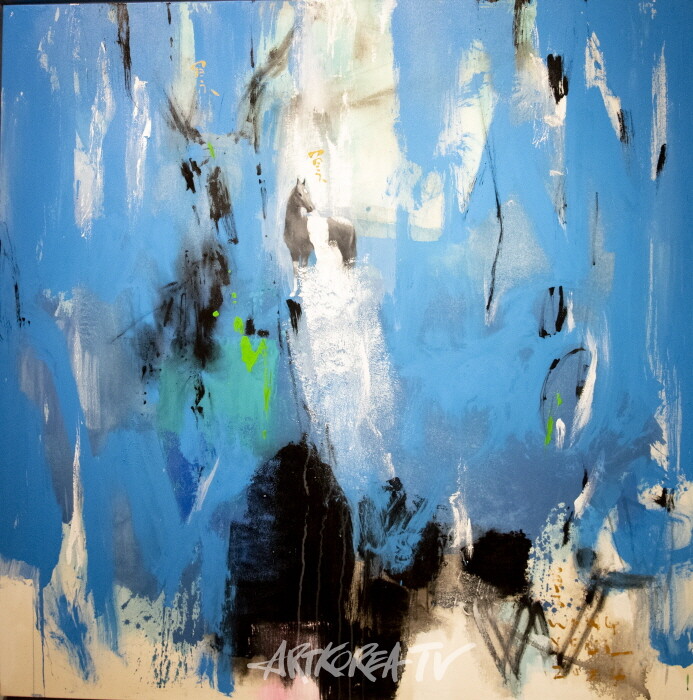 UTOPIA MEDITATION 캔버스에 아크릴 140×140cm 2024 (10)