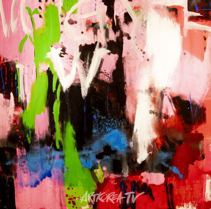 UTOPIA MEDITATION 캔버스에 아크릴 140×140cm 2024 