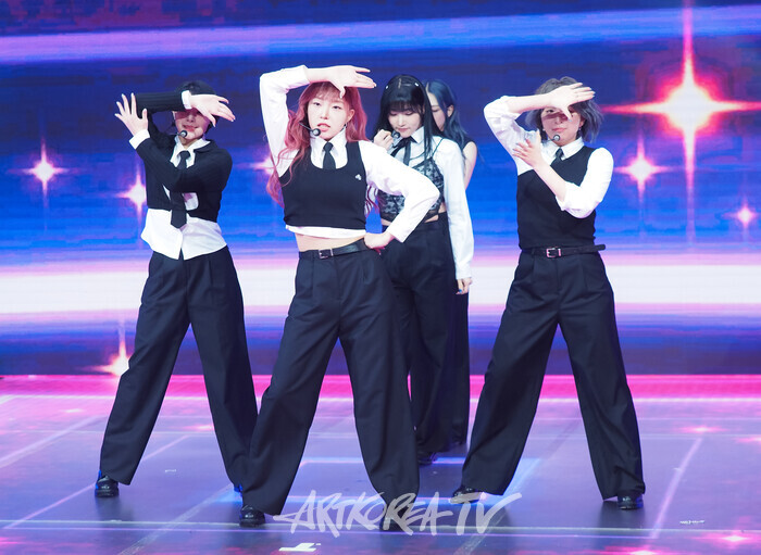 켈트나인(KELT9b / 민주, 해서, 루아, 채린, 의정) '언크러셔블'(UNCRUSHABLE) 발매 기념 쇼케이스. 2024.11 22 사진 ⓒ아트코리아방송 이용선 기자​