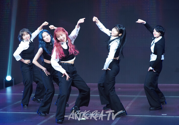 켈트나인(KELT9b / 민주, 해서, 루아, 채린, 의정) '언크러셔블'(UNCRUSHABLE) 발매 기념 쇼케이스. 2024.11 22 사진 ⓒ아트코리아방송 이용선 기자​