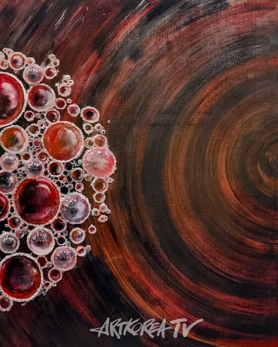 주명선 Glory1 Acrylic, Rock salt on canvas, 162-130.3cm 2024