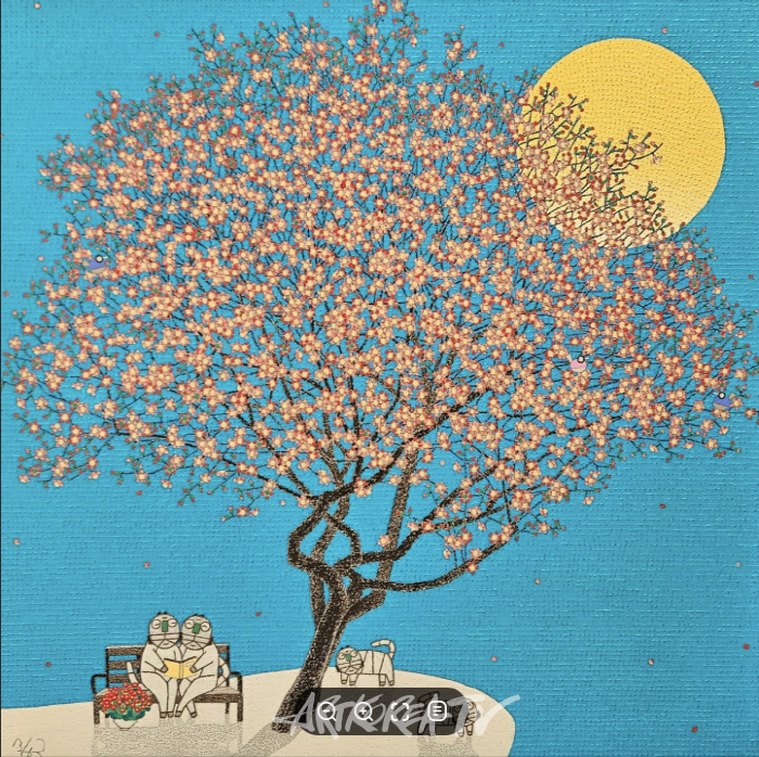 모용수 사랑합니다 캔버스에 유화 91x91cm 2024