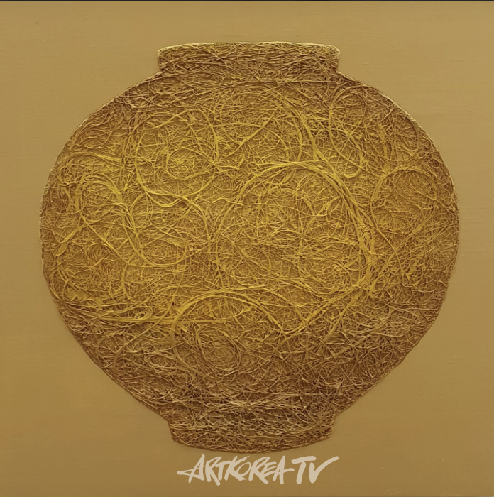 이경희 Memory of the Moon 002 60.0 x 60.0 cm Mixed media 2020