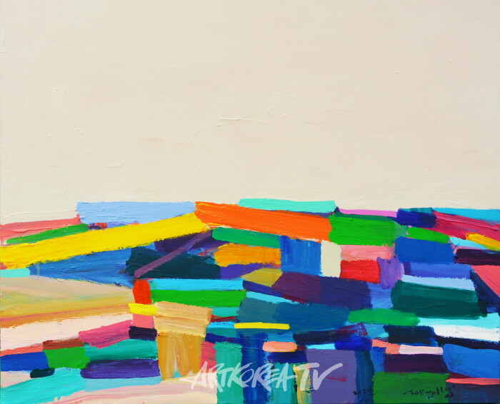 정택영 The Language of Light-2462  91x72.7cm acrylic on canvas 2024