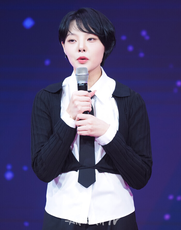 켈트나인(KELT9b) 해서 '언크러셔블'(UNCRUSHABLE) 발매 기념 쇼케이스. 2024.11 22 사진 ⓒ아트코리아방송 이용선 기자​