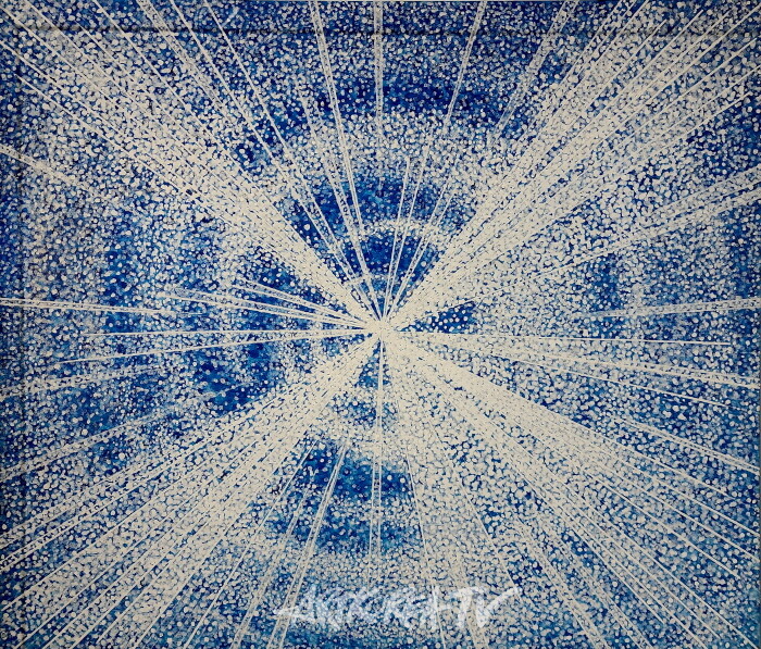 권민진 무제2-2024 3합 장지에 분채, 호분, 포스트 컬러 45.5×53cm