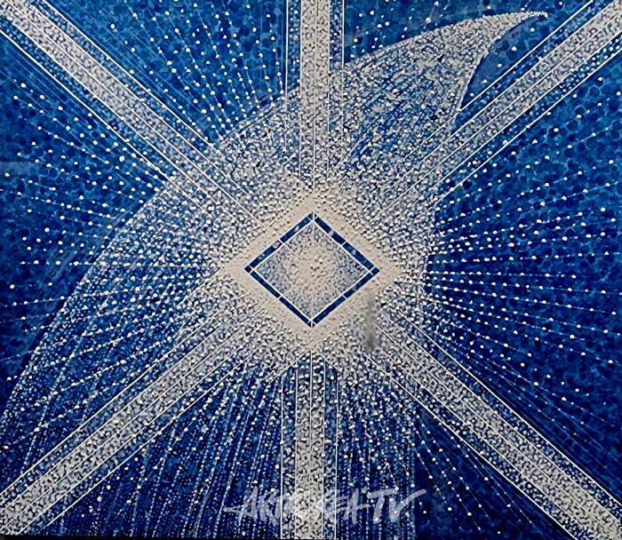 권민진 무제-2024 3합 장지에 분채, 호분, 포스트 컬러 45.5×53cm