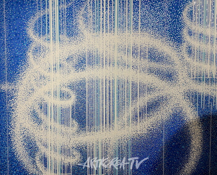 권민진 무제-2024 3합 장지에 분채, 호분, 포스트 컬러 80×100cm