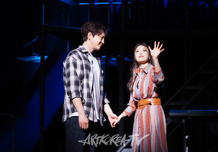 뮤지컬 '틱틱붐' 프레스콜 (존 역 장지후, 수잔 역 김수하) 2024.11.20 사진 ⓒ아트코리아방송 이용선 기자​