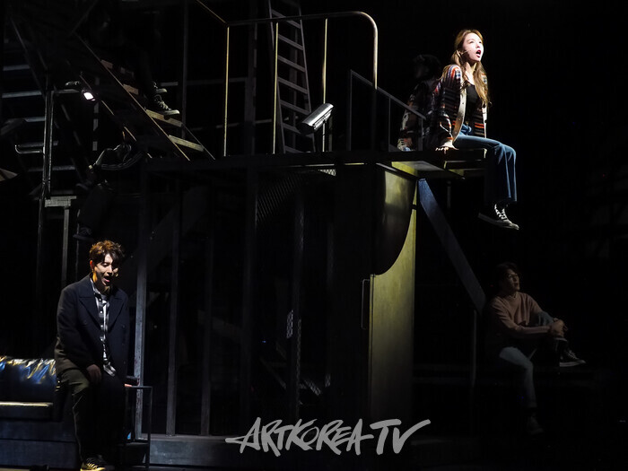 뮤지컬 '틱틱붐' 프레스콜 (존 역 배두훈, 마이클 역 양희준, 수잔 역 방민아) 2024.11.20 사진 ⓒ아트코리아방송 이용선 기자​