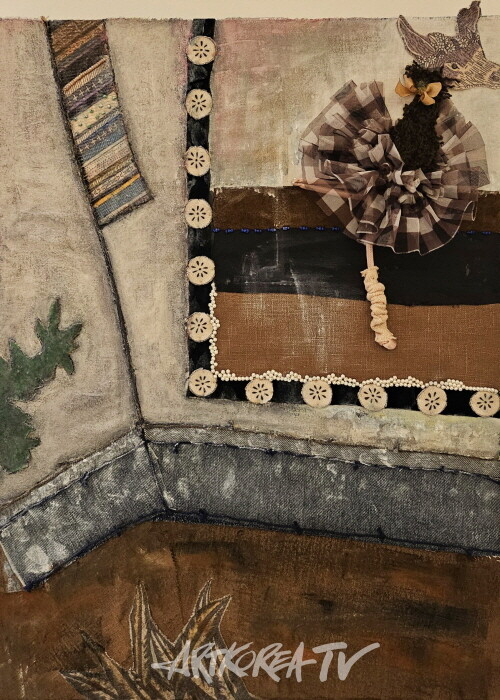 권태,美 아크릴, 패브릭, 비즈 40.9x53.0 2024