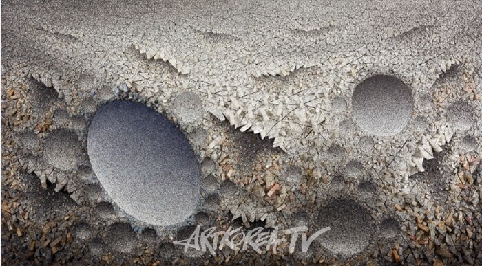 전광영 Aggregation08-SEO24(Blue) 2008 Mixed Media with Korean mulberry paper 202-362cm