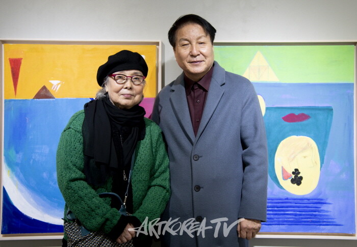 이화진 작가와 김종근 미술평론가