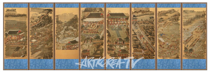 7. 평안감사도과급제자환영도(보존처리 후 예상도)_조선, 19세기