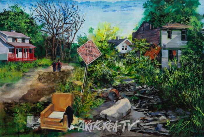 이문주_디트로이트(어린이주의)_Detroit(Watch for Children)_acrylic on canvas_130.3x193.9cm_2020