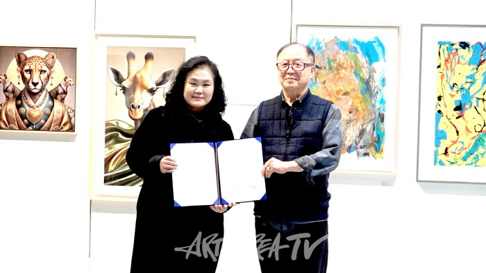 다산미술가회 김신양, 국제창작미전 총무이사 위촉장