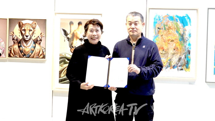 서강미술협회 이영남, 국제창작미전 원로작가 위촉장