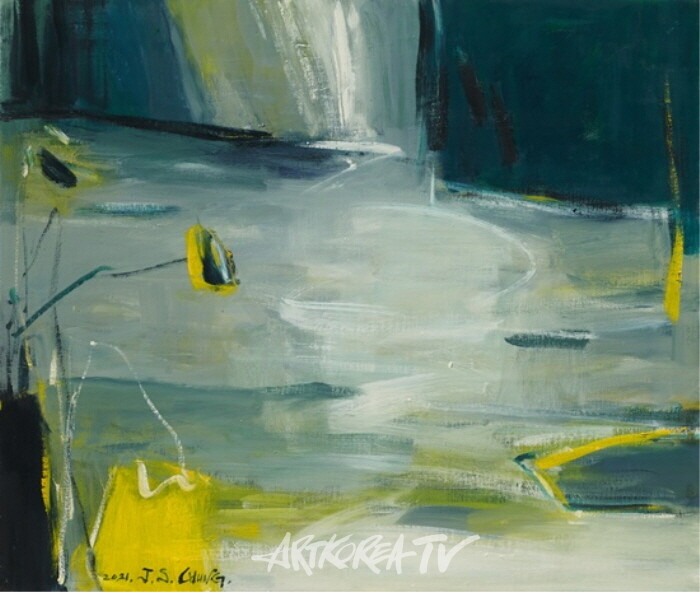 정재순 작가의 순수한 영혼의 색채, 마음속 풍경