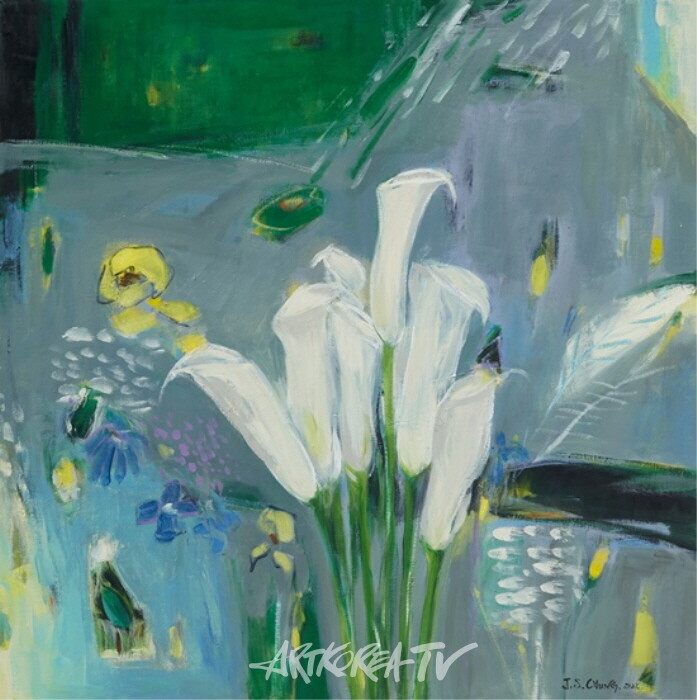 정재순 작가의 순수한 영혼의 색채, 마음속 풍경