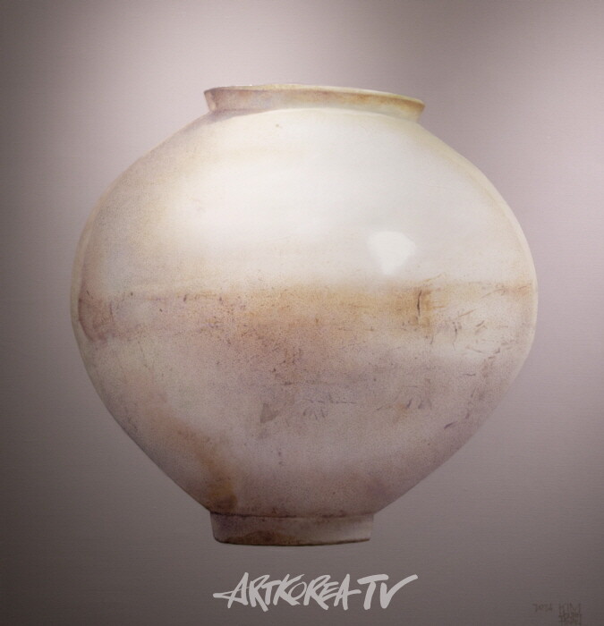 김영환 달항아리 24-S1-Oil on Canvas 72.7-77.0cm(30변형) 2024