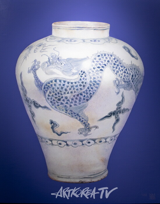 김영환 백자청화운룡문호 24-S7-Oil on Canvas 72.7-90.9cm(30F) 2024