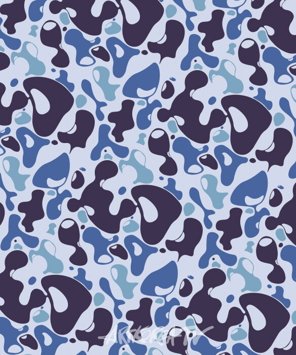 김형진, 물방울, 202×75cm, 면에 잉크 인쇄, 2024