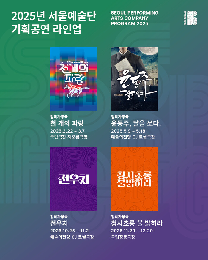 2025 서울예술단 공연 라인업 포스터 이미지. 제공 서울예술단