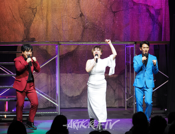 뮤지컬 '언틸더데이' 공연(3인조 혼성그룹 히원츠(He Wants / 황성빈, 하은섬, 구백산) ⓒ아트코리아방송 이용선 기자