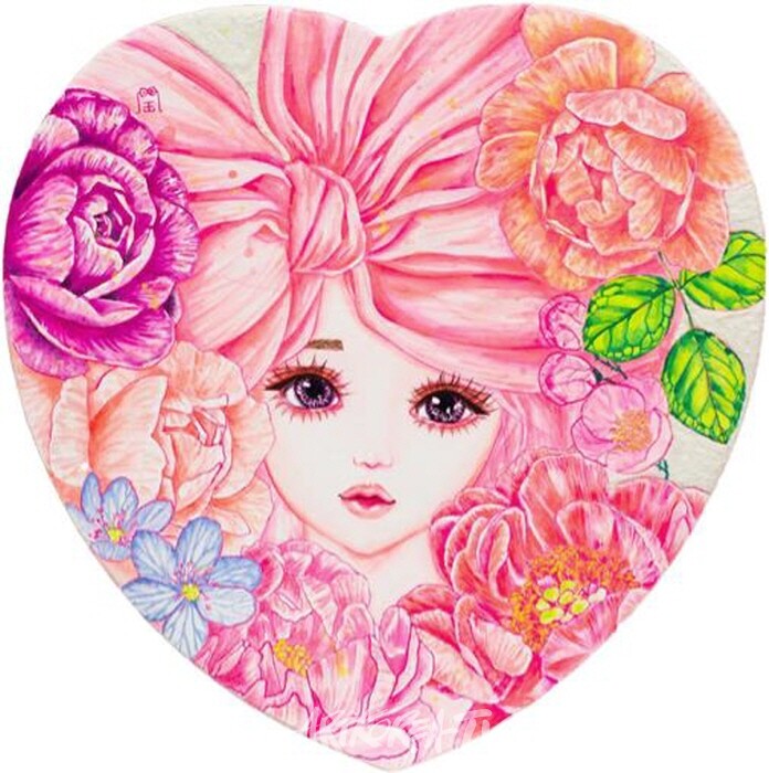 금송가현, 쁘띠쁘니 샹스 향기 멜로디 2, 30-30cm 캔버스에 분채, 석채 2021