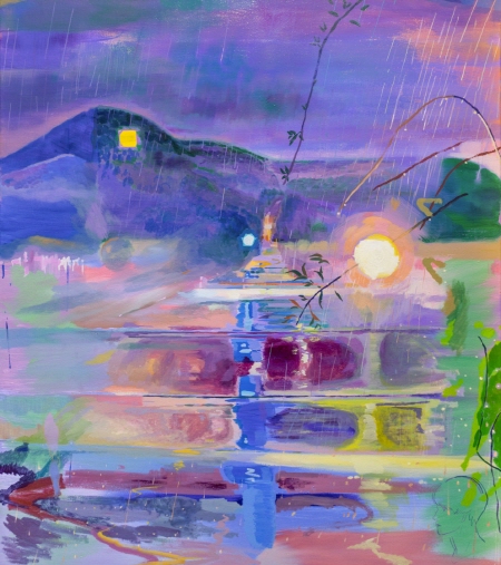 신재민 作_머물며 지나는 고개_캔버스에 유채_118.6x105.3cm_2024