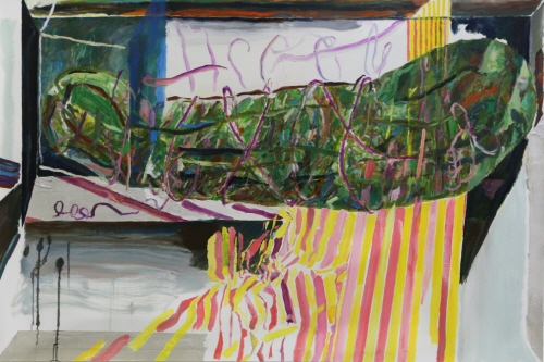 정주원 作_상자 속 피클(누가 안 웃기대?)_캔버스에 유채_130x193cm_2024