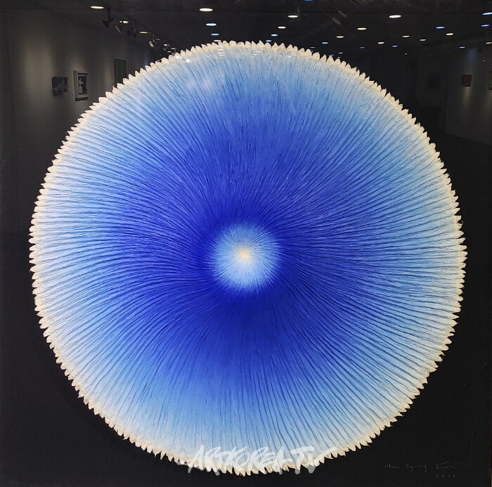 김희경-Bloom210807 70-70-3cm 한지 2021