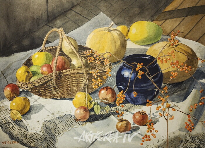 배용준-정물1 73-53cm 종이에 수채 2023