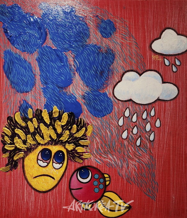 안수지-Fortunefish_RUOK_01 45-53cm 캔버스에 유화 2019