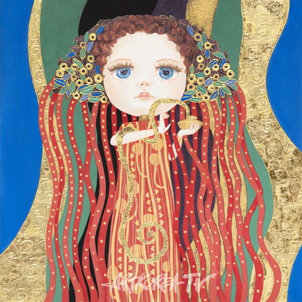 장재연,히기에이아,50x50cm,비단에진채,2025