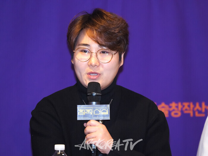 '제17회 공연예술창작산실 올해의신작' 1차 기자간담회(박수빈 대표) 2024.12.26 사진 ⓒ아트코리아방송 이용선 기자